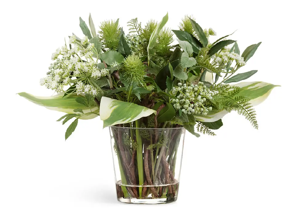 Композиция Treez Collection Green Lifestyle в стеклянной вазе