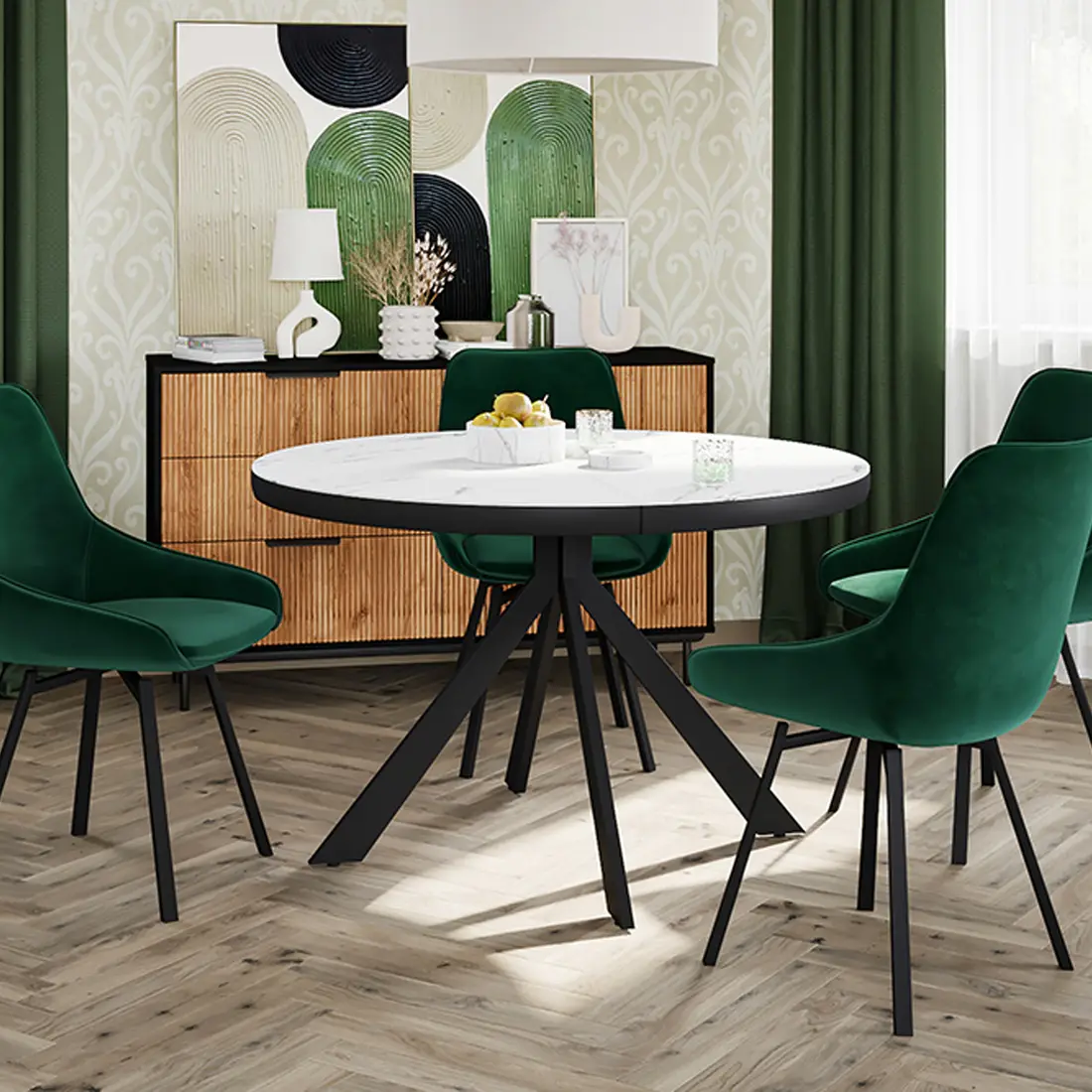 Стул AERO B313-M DARK GREEN VL65, BK, фото 6